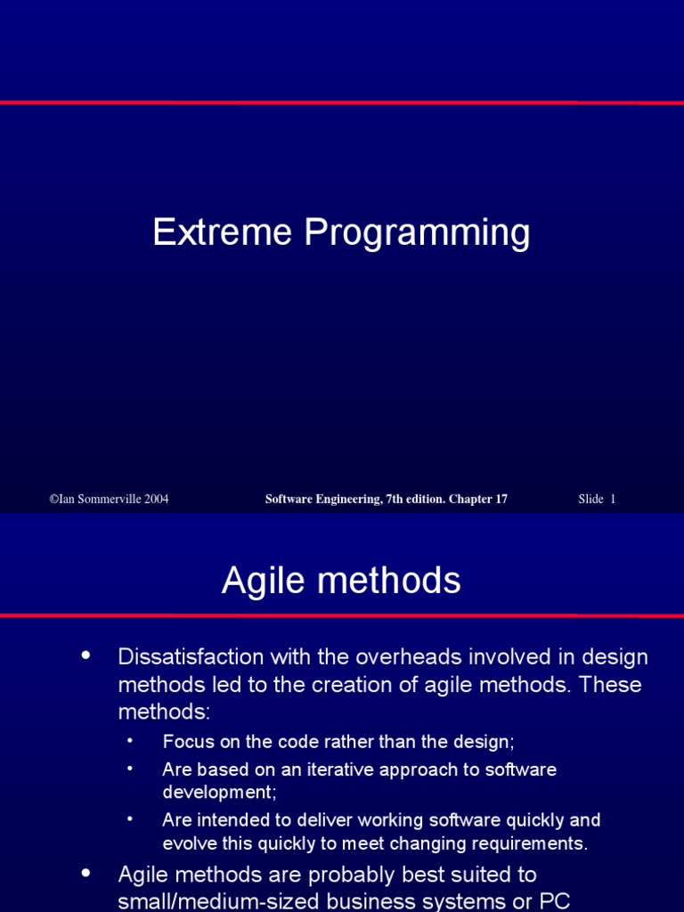 Extreme Programming | PDF | Agile Software Development | Product ...