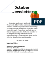 October Newsletter