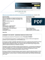 RE Transportation of TENORM Waste (399) Univ Tech Equip_Ra Source_NRC Event Rpt_March2016