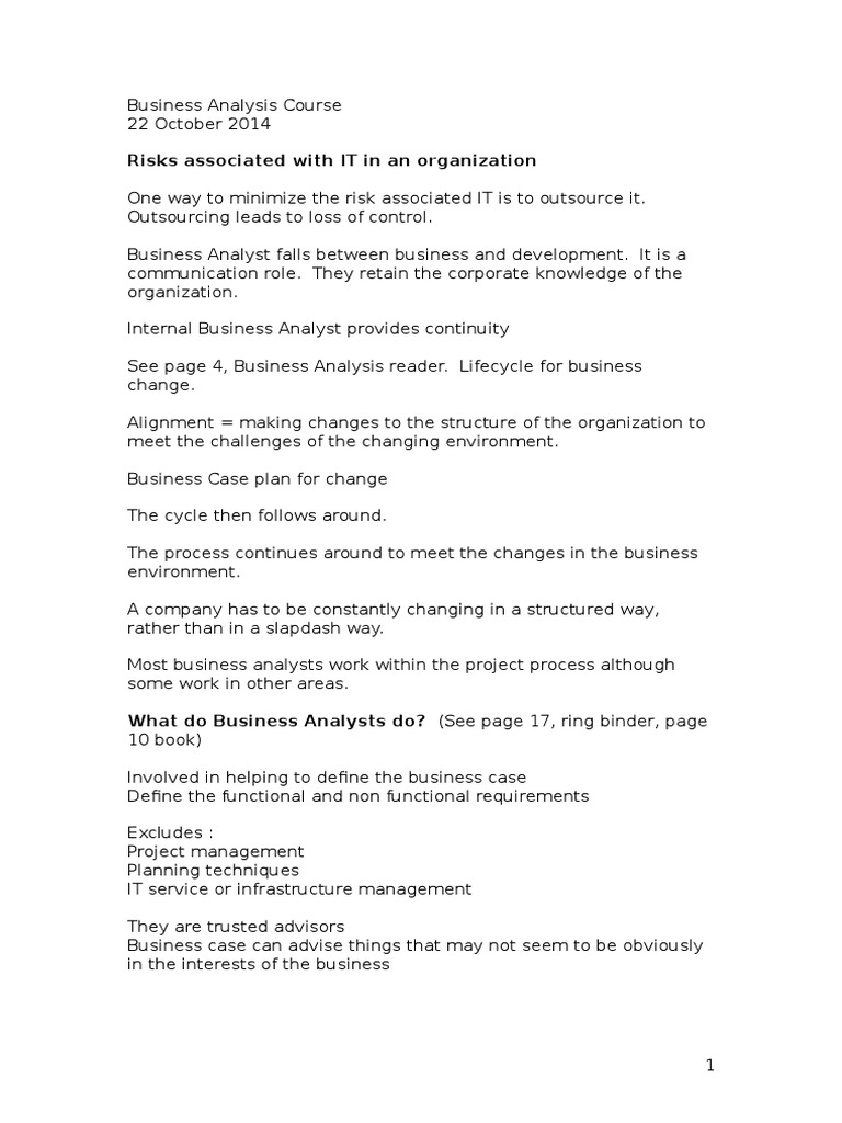 Business Analysis | PDF | Conceptual Model | Business Process