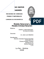 Informe Modelos E-R y Relacional