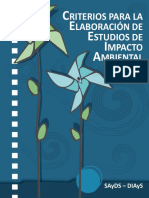 Criterios Para La Elaboracion de Estudios de Impacto Ambiental