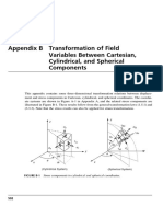 Appendix B Transformation of Field Variables Between Cartesian Cylindrical and Spherical Components - 2009 - Elasticity Second Edition PDF