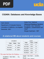 CS240A: Databases and Knowledge Bases