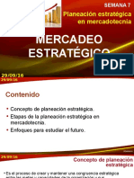 Planeación Estrategica en Mercadotecnia