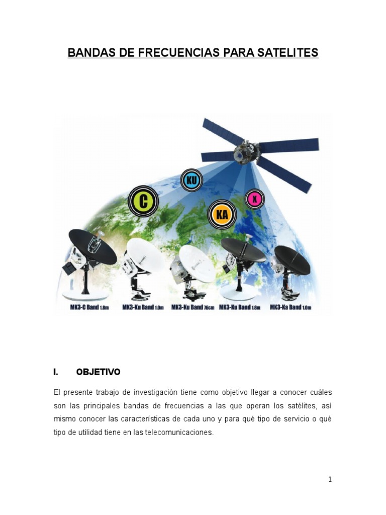 Bandas de Frecuencias para Satelites | PDF | Satélite de Comunicaciones ...