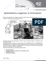 Ficha 1, Aprendiendo A Organizar La Información