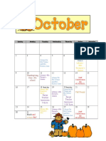 October Calendar 2016 1