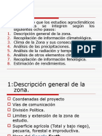 Estudios Agroclimaticos Preliminares