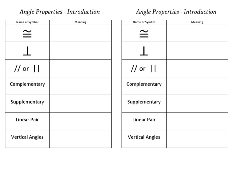 Angle Properties-Introduction | PDF