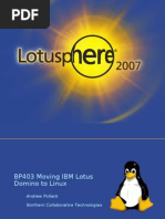 BP403 Moving IBM Lotus Domino To Linux