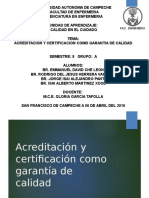 Acreditacion y Certificacion Como Garantia de Calidad