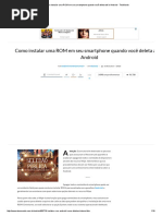 Como Instalar Uma ROM Em Seu Smartphone Quando Você Deleta Até o Android - TecMundo
