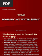 Module 9 - Hot Water