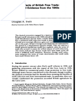 Welfare Effects of British Free Trade Debate and Evidence From the 1840