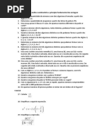 Exercícios de Estatística