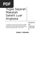 Download Tugas Sejarah Makalah Satelit Luar Angkasa by Muhammad Khairurrijal SN325875157 doc pdf