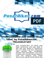 Urine Container Non Sterile, by PusatAlkescom, 081234127107