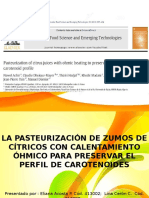 La Pasteurización Ohmica