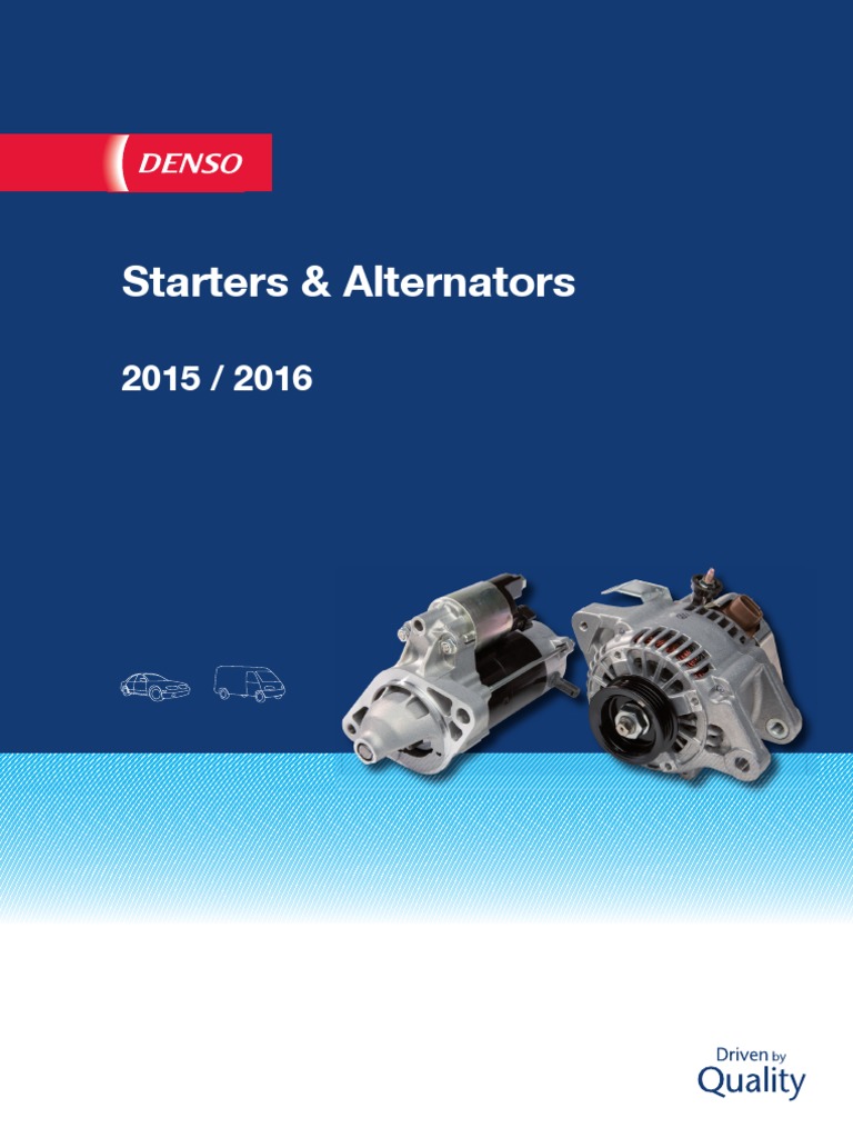 Denso - Starter and Alternator 2015-2016 | PDF | Land