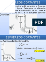 Determinación del diámetro de pasadores sometidos a esfuerzos cortantes