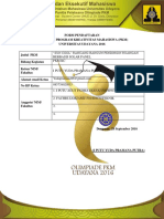 Form Pendaftaran PKM