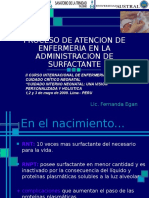 Proceso de Atencion de Enfermeria en La Administracion de Surfactante