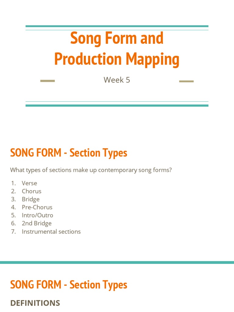 Understanding Song Forms and Mapping | PDF | Refrain | Song Structure