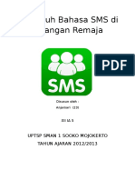 Pengaruh Bahasa SMS Di Kalangan Remaja