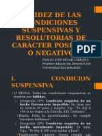 Condiciones Suspensivas y Resolutorias