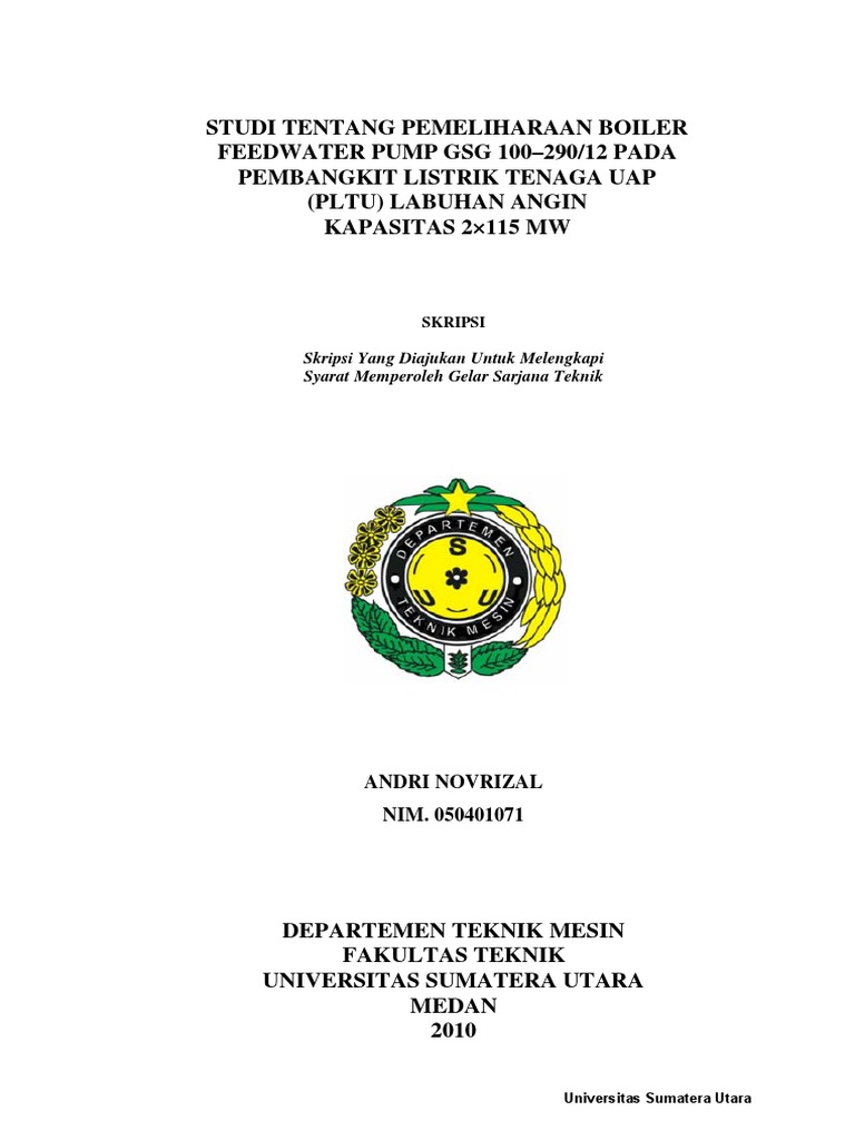 Contoh Cover Proposal Skripsi Usu Ide Judul Skripsi