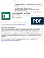 [Penting] Journal of American College Health Volume 59 Issue 2 2010 [Doi 10.1080_07448481.2010.483708] Gaultney, Jane F. -- The Prevalence of Sleep Disorders in College Students- Impact on Academic Performanc