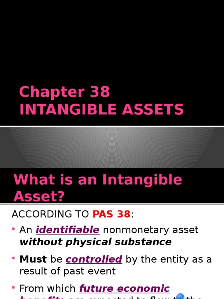 Intangible Assets Intangible Asset Goodwill (Accounting)