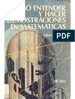 ComoEntenderyHacerDemostraciones Matematicas-DS PDF
