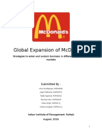 McDonalds Internation Strategy