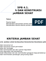 Kriteria Dan Konstruksi Jamban Sehat