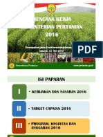 Program Kerja Kementan 2016