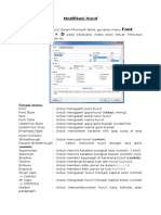 Menu Font Dalam Ms - Word