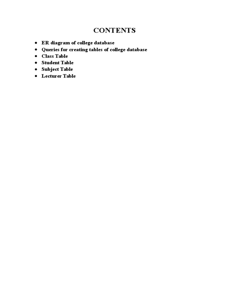 College Database Table Queries | PDF | Information Retrieval | Computer ...