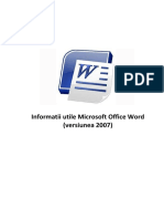 Informatii Utile Microsoft Word 2007