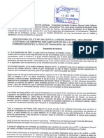 Moción para solicitar una quita de deuda municipal correspondiente al rescate de los bancos