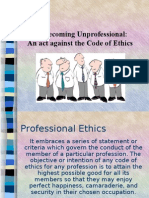 On Becoming Unprofessional: An Act Against The Code of Ethics
