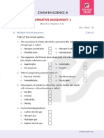 Zoom in Science-8: Formative Assessment-1