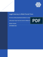 Legal Literacy in Adult Social Care