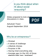 Social Entrepreneurship Discussion Slides
