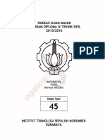 Soal UM D4 Teknik Sipil ITS 2015 Kode 45