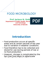 Food Microbiology: Prof. Jackson N. Ombui