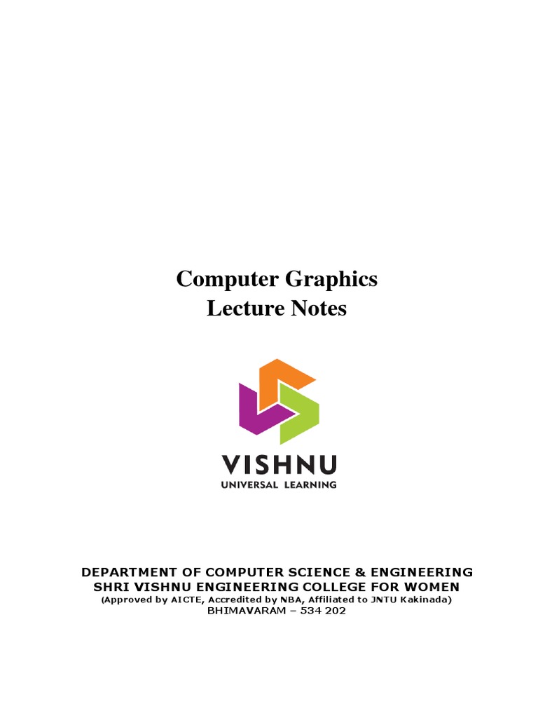 Computer Graphics | PDF | Cartesian Coordinate System | Computer Graphics