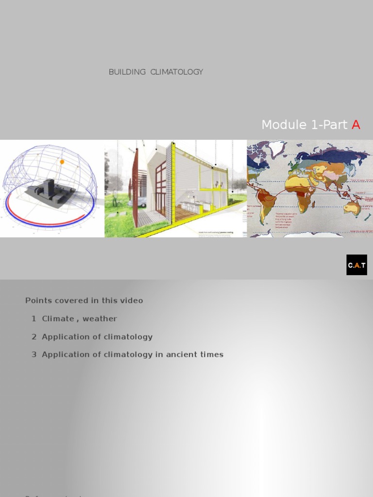 Climatology Module 1 Part A | PDF | Weather | Climatology
