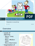 Planning & Organization: Preparation Is Everything!
